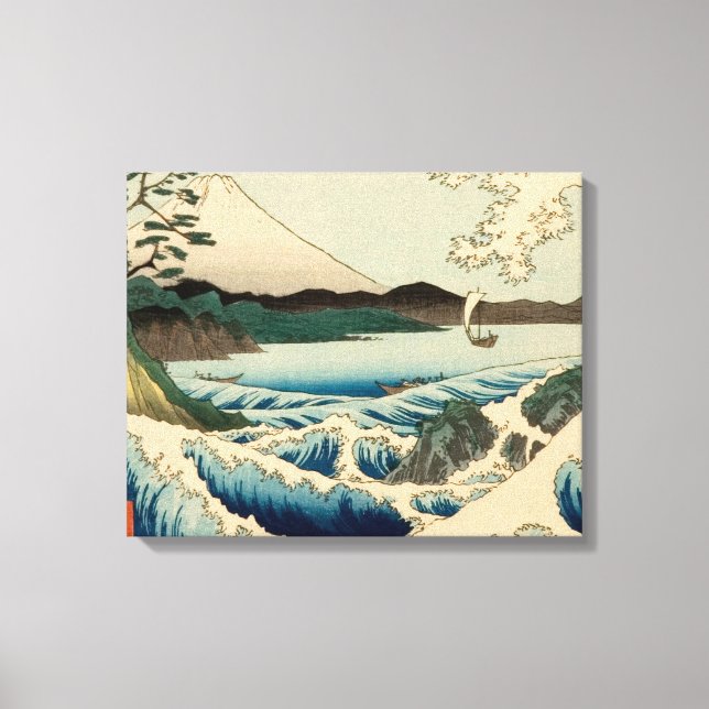 Japanese Sea of Satta Hiroshige Art  Canvas Print (Front)
