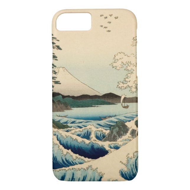 Japanese Sea of Satta Hiroshige Art  Case-Mate iPhone Case (Back)