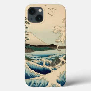 Japanese Sea of Satta Hiroshige Art iPhone 13 Case