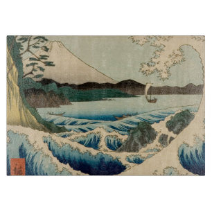 Japanese Sea of Satta Hiroshige Art Cutting Board