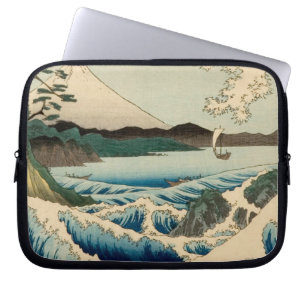 Japanese Sea of Satta Hiroshige Art Laptop Sleeve