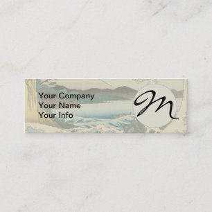Japanese Sea of Satta Hiroshige Art Mini Business Card