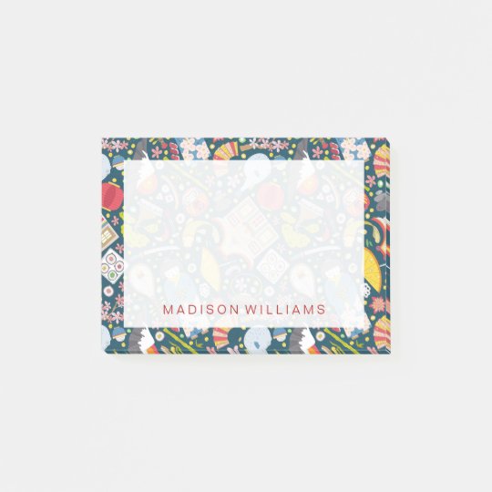 Japanese Seamless Pattern Post-it Notes