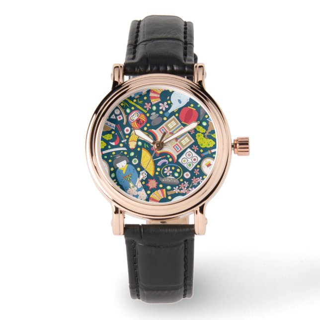 Japanese Seamless Pattern Watch (Front)