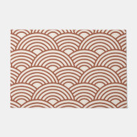 Japanese Seigaiha Wave Rust Terracotta