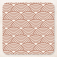 Japanese Seigaiha Wave Rust Terracotta
