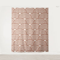 Japanese Seigaiha Wave Rust Terracotta