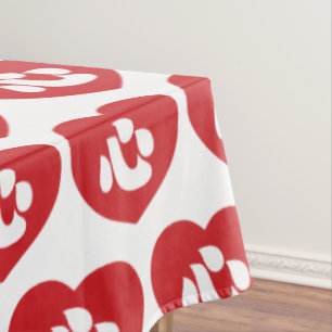 Japanese Shin Kanji Kokoro Heart 心 Tablecloth