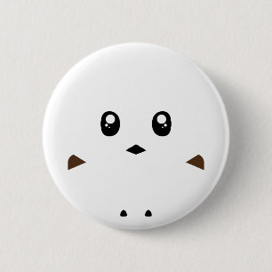Japanese Snow Fairy White Button