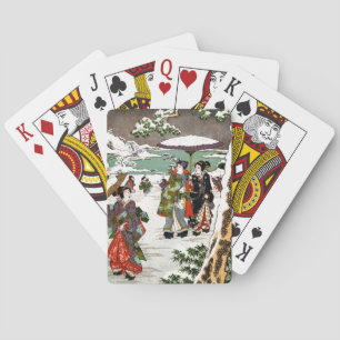 Japanese Snowscape Playing Cards