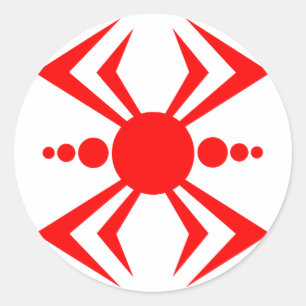 Japanese Spider Classic Round Sticker