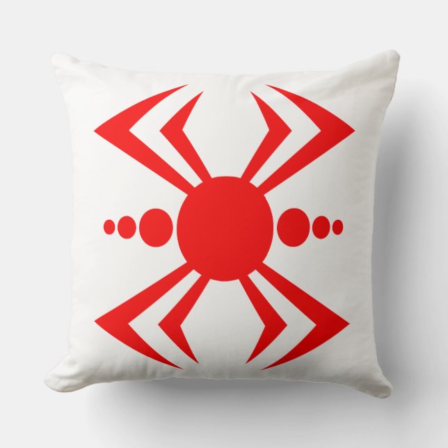 Japanese Spider Throw Pillow (Front)