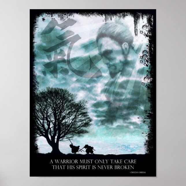 Japanese Spirit Poster (blue) (Front)
