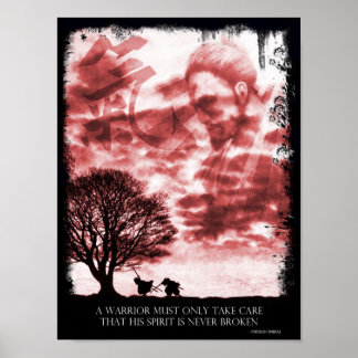 Japanese Spirit Poster (red)