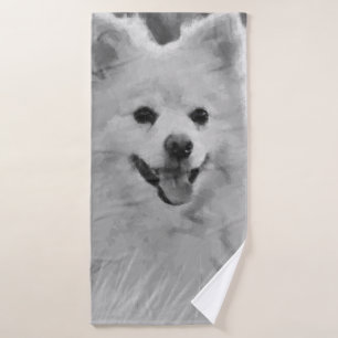 Japanese Spitz Bath Towel
