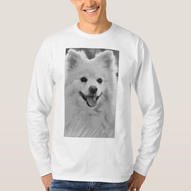 Japanese Spitz Dog T-Shirt (Front)