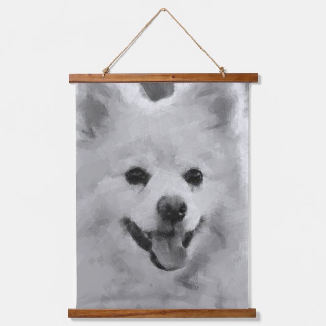 Japanese Spitz Hanging Tapestry (Front)