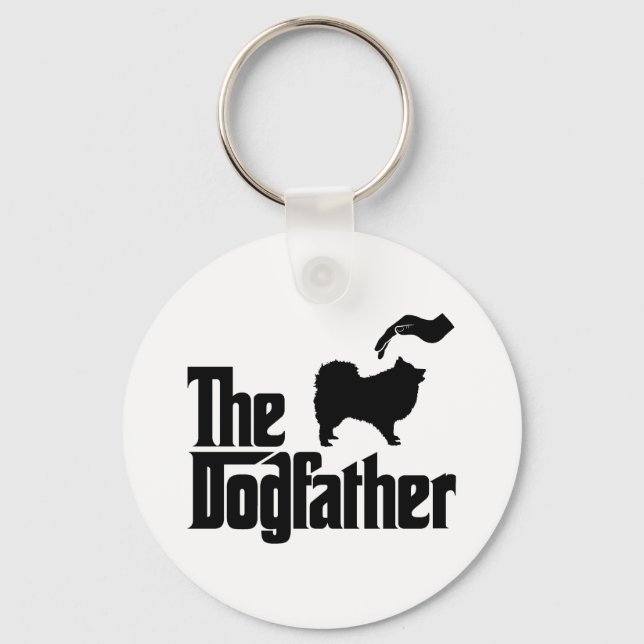 Japanese Spitz Keychain (Front)