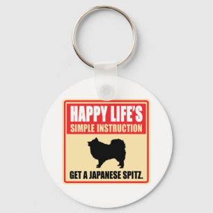 Japanese Spitz Keychain