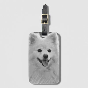 Japanese Spitz Luggage Tag