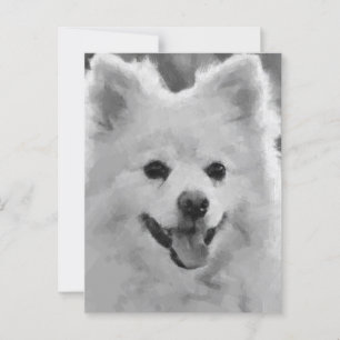Japanese Spitz Postcard