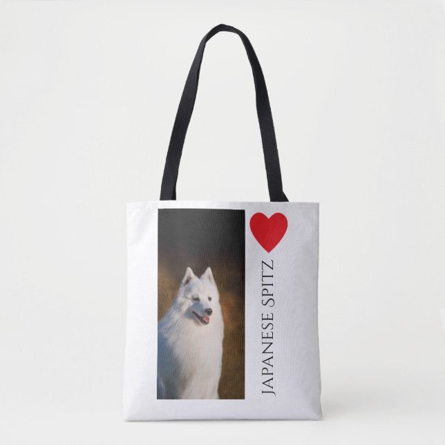 Japanese Spitz Tote Bag (Front)