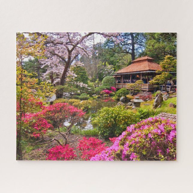 Japanese Spring Garden Jigsaw Puzzle (Horizontal)