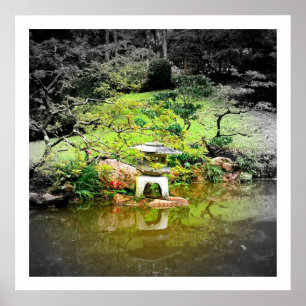 Japanese Stone Lantern Poster