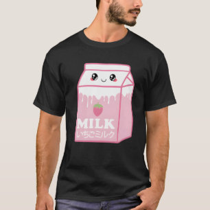 Japanese Strawberry Milk Kawaii Aesthetic Pastel C T-Shirt