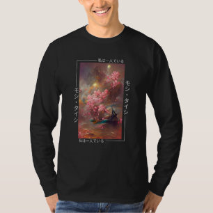 Japanese Streetwear Cherry Blossom Woodblock Art A T-Shirt