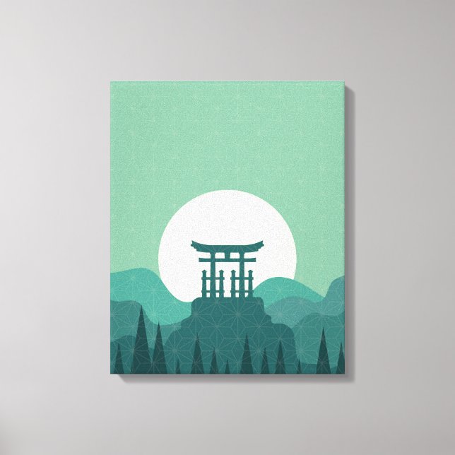Japanese Style Art Canvas Print (Front)