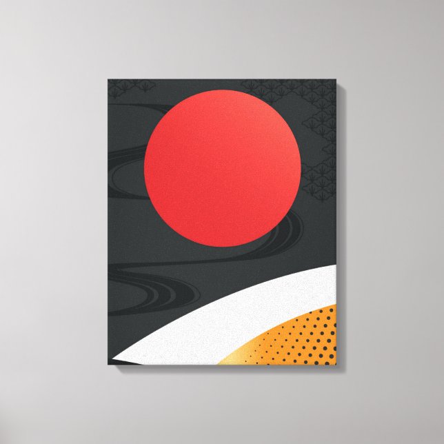 Japanese Style Art Canvas Print (Front)