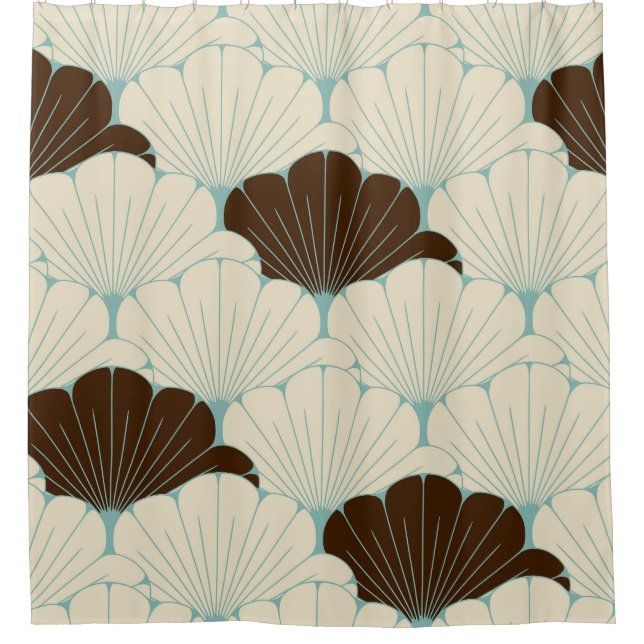 Japanese Style Blue Foliage Tile (Front)