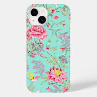 Japanese Style Floral and Bird Pattern