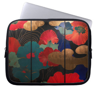 Japanese style flower laptop case
