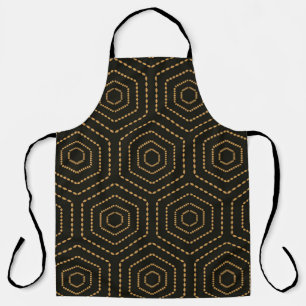 Japanese style golden seamless pattern background  apron