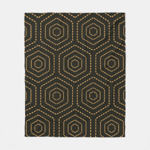 Japanese style golden seamless pattern background  fleece blanket