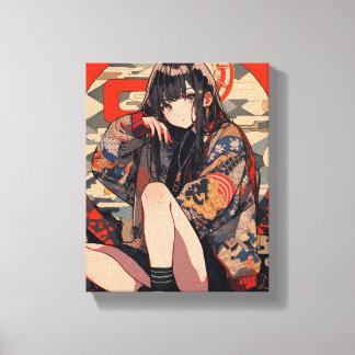 [Japanese style JK] Canvas Print Art Panel | Sushi