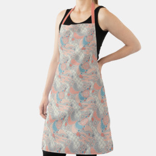 Japanese style pattern. Illustration. Apron
