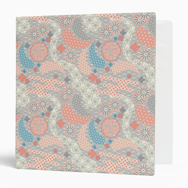 Japanese style pattern. Illustration. Binder (Front/Inside)
