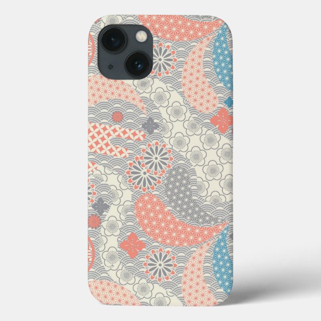 Japanese style pattern. Illustration. Case-Mate iPhone Case (Back)