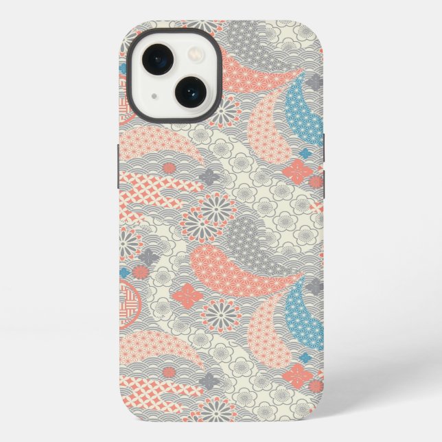 Japanese style pattern. Illustration. iPhone Case (Back)