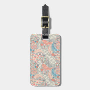 Japanese style pattern. Illustration. Luggage Tag