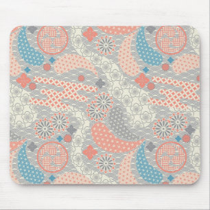 Japanese style pattern. Illustration. Mouse Pad