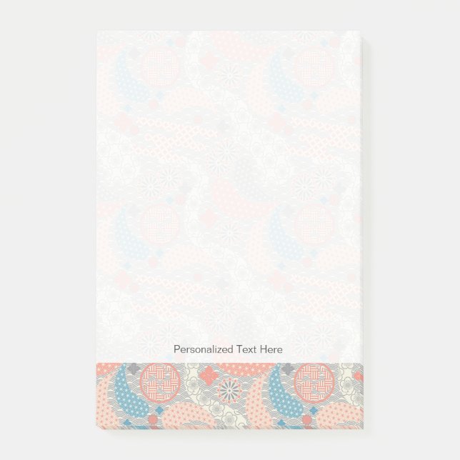 Japanese style pattern. Illustration. Post-it Notes (Front)