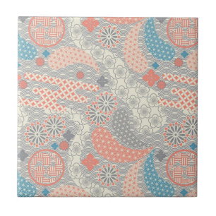 Japanese style pattern. Illustration. Tile