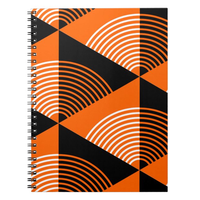 Japanese style seamless pattern with triangles and notebook (Front)