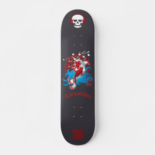 Japanese style skateboard with anagram 風 custom