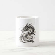 Japanese Sumi-e Dragon – Traditional Japanese 