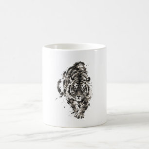Japanese Sumi-e Tigar – Traditional Japanese Ink Coffee Mug